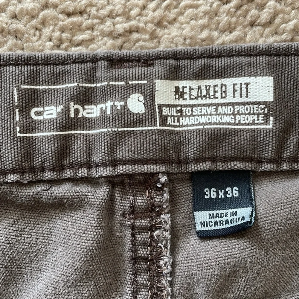 Thrashed Carhartt Relaxed Straight Rigby Work Pant Mens 36x36 Rugged Streetwear